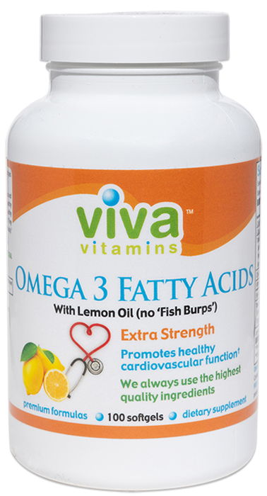 Omega 3 Fatty Acids – Extra Strength w/ Lemon Oil