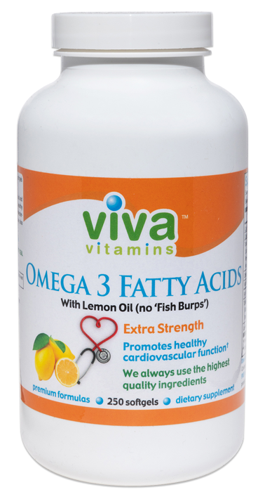 Omega 3 Fatty Acids – Extra Strength w/ Lemon Oil